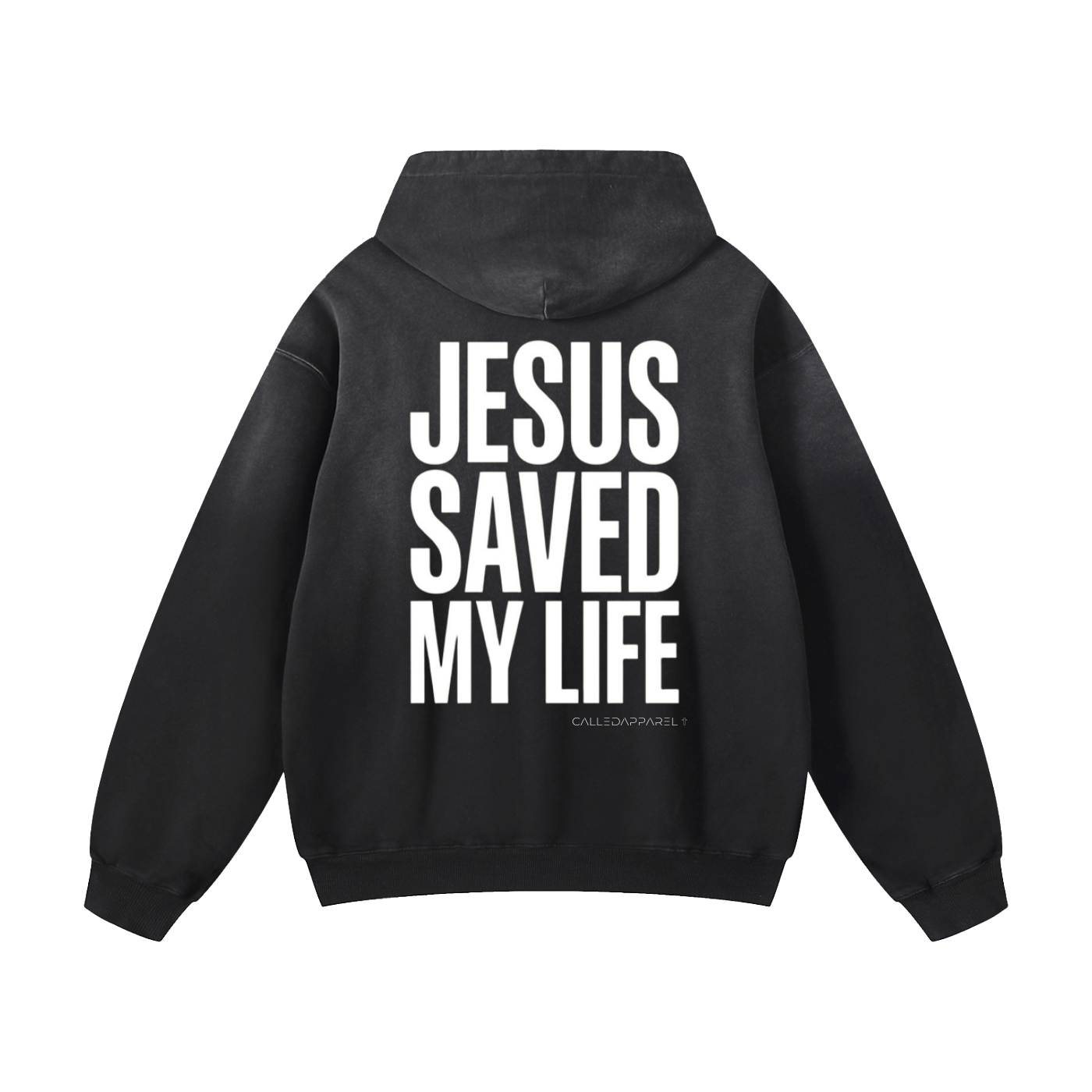 Jesus saved my life Sunfade Oversized Hoodie