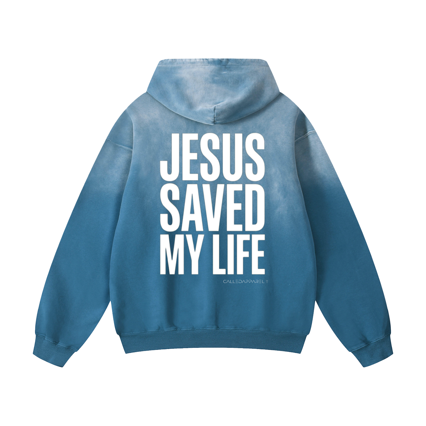 Jesus saved my life Sunfade Oversized Hoodie
