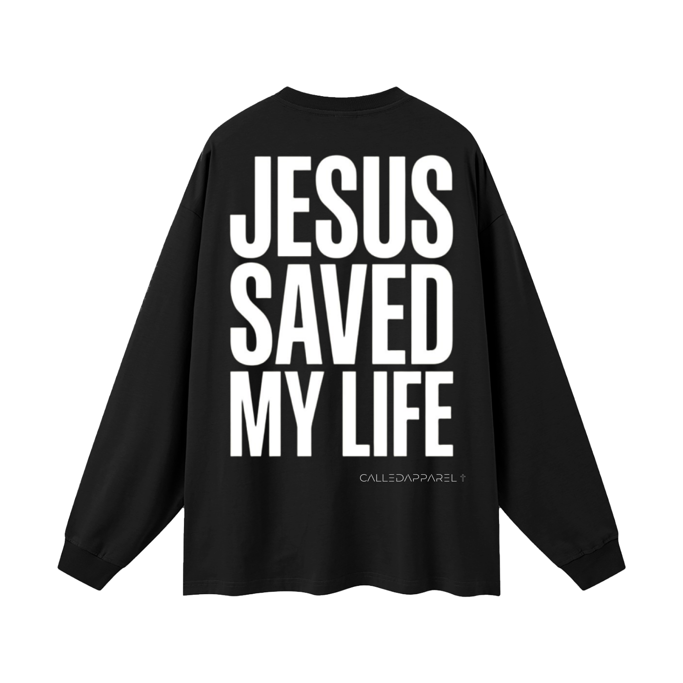Jesus Saved My Life Oversized Long Sleeve T-Shirt